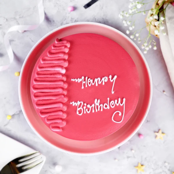 Birthday Bliss Red Velvet Cake - Image 4
