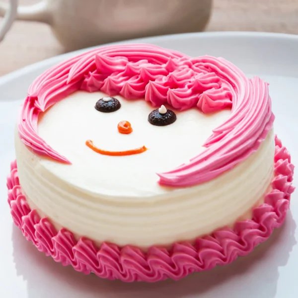 Pink Pineapple Cream Cake