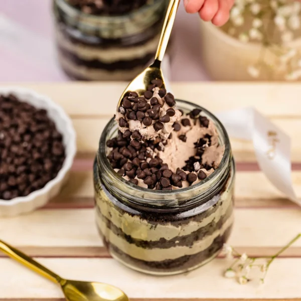 Sweet Choco Chip Cream Cake Jar Set of 2 - Image 2