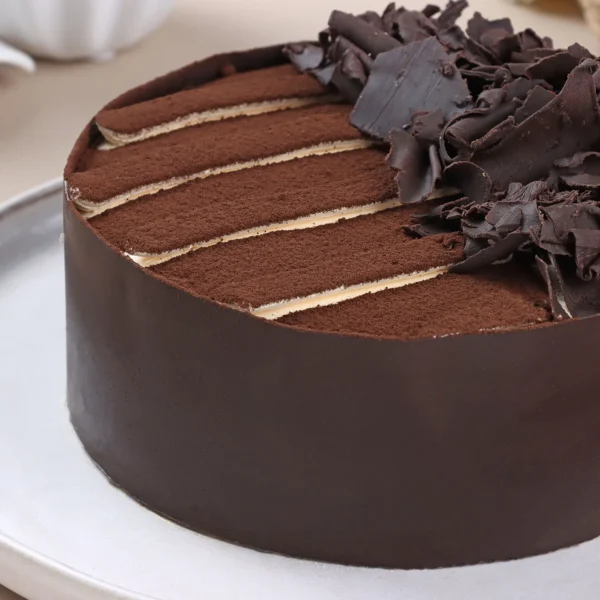 Whipped Black Forest Eggless Cream Cake - Image 4